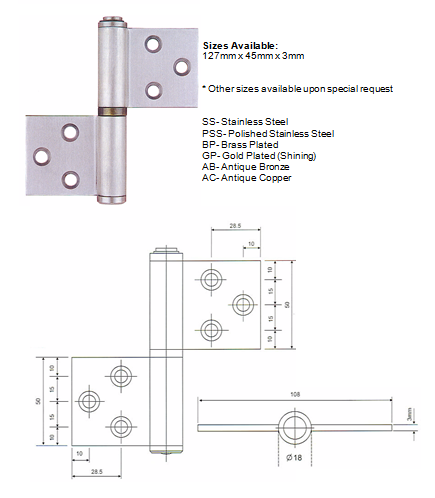 Flag Hinge With Washer1