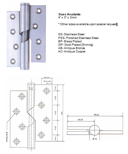 Lift-off Rising Hinge1