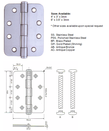 Round Corner Hinge 1